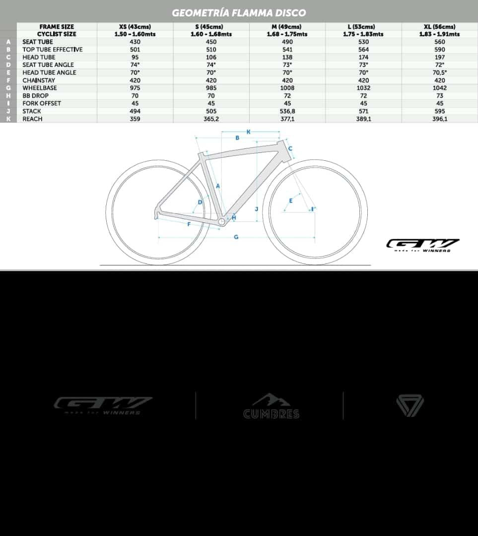 Bicicleta Ruta Gw Flamma Disco Tiagra 10 VEL
