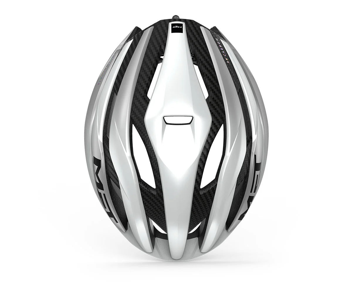 Casco Met Trenta 3K Carbon White Silver