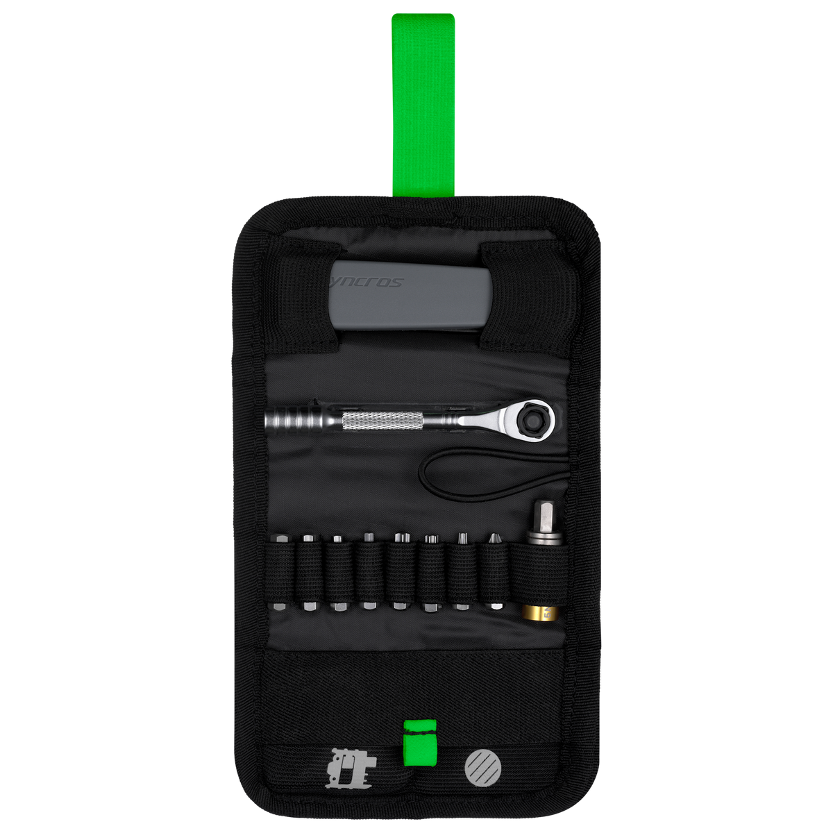ESTUCHE MULTIHERRAMIENTA RATCHET CON TORQUIMETRO SYNCROS