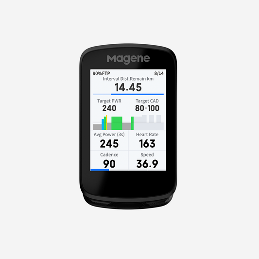 Ciclo computador Magene C606 + Sensor Dual Magene cadencia/velocidad + Banda Cardiaca Magene H303