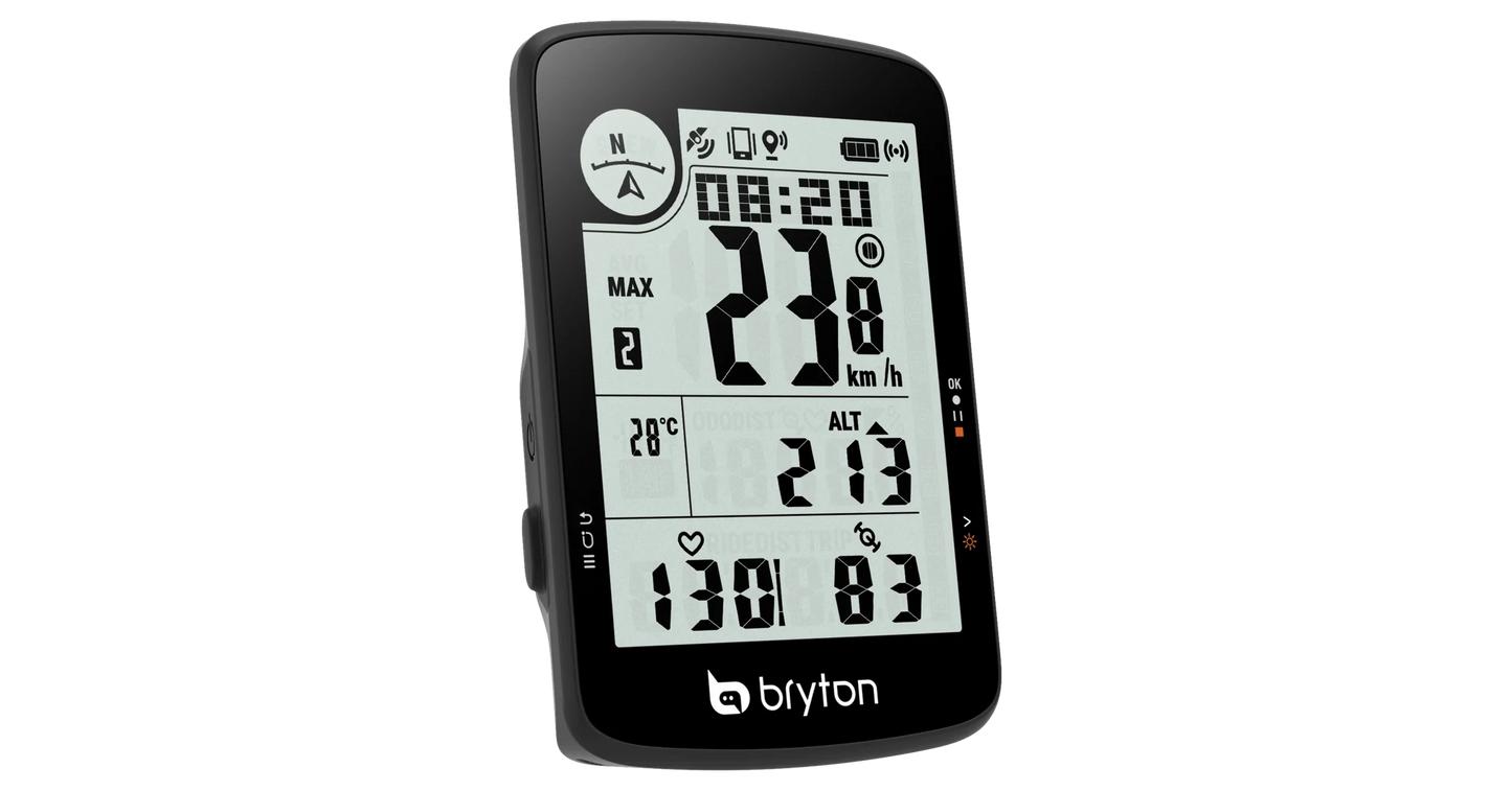 Ciclo Computador Bryton Rider 17 + Sensor de cadencia y soporte