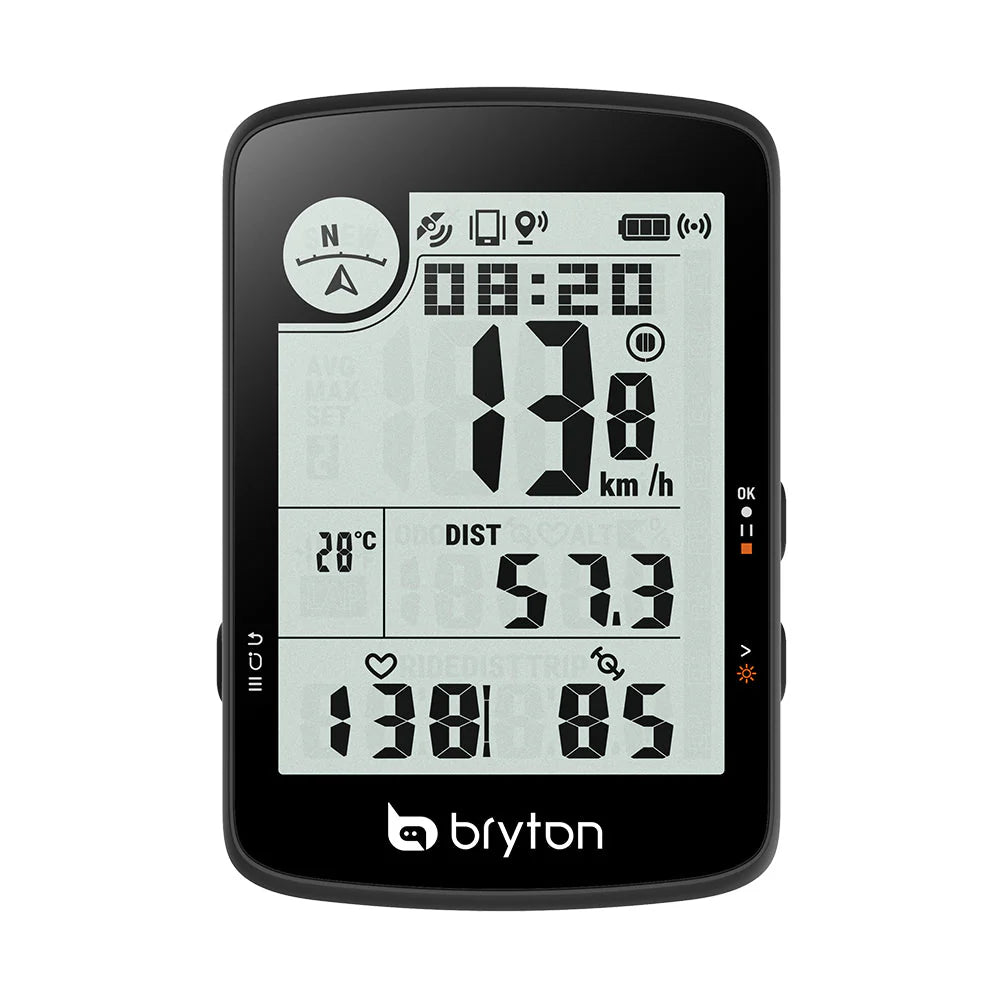 Ciclo Computador Bryton Rider 17 + Sensor de cadencia y soporte